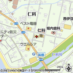西伊豆町立　仁科保育園周辺の地図