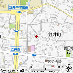 静岡県浜松市中央区笠井町564周辺の地図