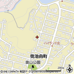 兵庫県芦屋市奥池南町周辺の地図