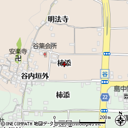 京都府精華町（相楽郡）下狛（柿添）周辺の地図