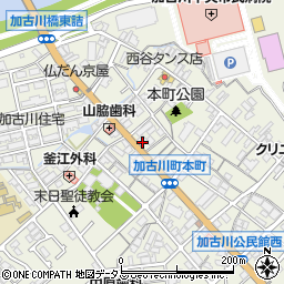 兵庫県加古川市加古川町本町324-7周辺の地図