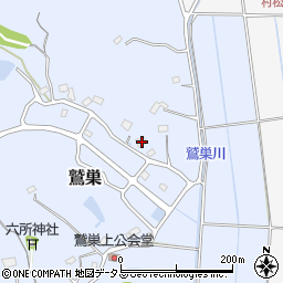 静岡県袋井市鷲巣1387周辺の地図