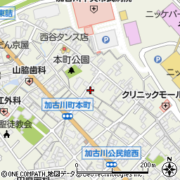 兵庫県加古川市加古川町本町387周辺の地図