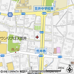 静岡県浜松市中央区笠井町1006周辺の地図