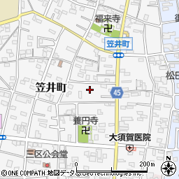 静岡県浜松市中央区笠井町272周辺の地図