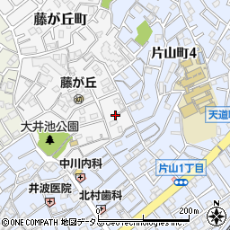 大阪府吹田市藤が丘町11周辺の地図