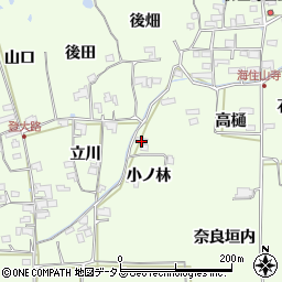 京都府木津川市加茂町例幣（小ノ林）周辺の地図