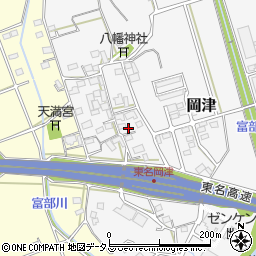 静岡県掛川市岡津383周辺の地図