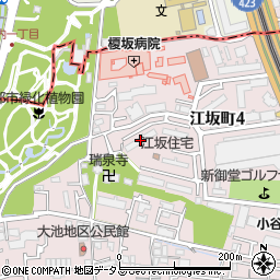 江坂住宅５号棟周辺の地図