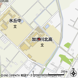 兵庫県立加古川北高等学校周辺の地図