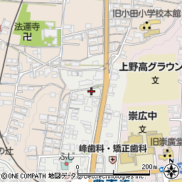 三重県伊賀市上野西大手町3691周辺の地図