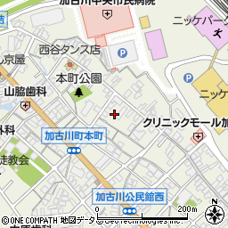 兵庫県加古川市加古川町本町396-1周辺の地図