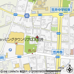 静岡県浜松市中央区笠井町1170周辺の地図