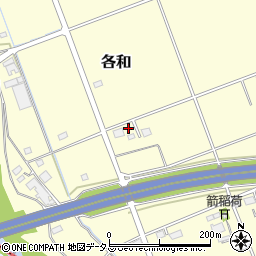 静岡県掛川市各和667周辺の地図