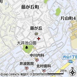 大阪府吹田市藤が丘町10周辺の地図