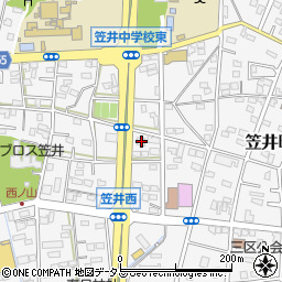 静岡県浜松市中央区笠井町993周辺の地図