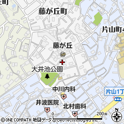 大阪府吹田市藤が丘町10-5周辺の地図