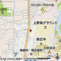 三重県伊賀市上野西大手町3725周辺の地図
