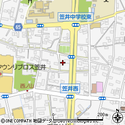 静岡県浜松市中央区笠井町1007周辺の地図