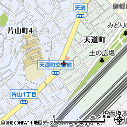 吹田警察署天道町交番周辺の地図