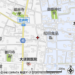 静岡県浜松市中央区笠井町130周辺の地図