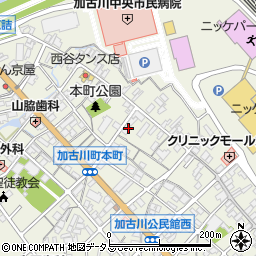 兵庫県加古川市加古川町本町390周辺の地図