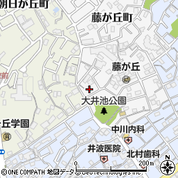 大阪府吹田市藤が丘町5-24周辺の地図