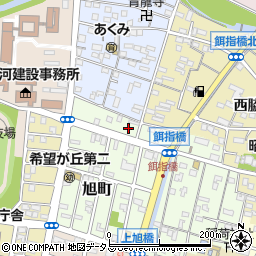 愛知県豊橋市旭町餌指周辺の地図