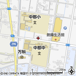 静岡県浜松市中央区中郡町1133周辺の地図