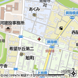 愛知県豊橋市旭町（餌指）周辺の地図