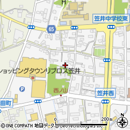 静岡県浜松市中央区笠井町1178周辺の地図