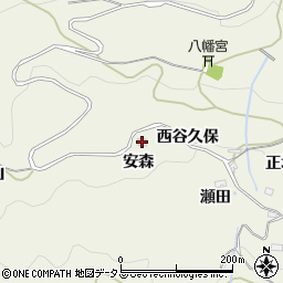 京都府相楽郡笠置町切山安森周辺の地図