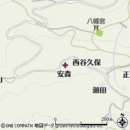 京都府笠置町（相楽郡）切山（安森）周辺の地図