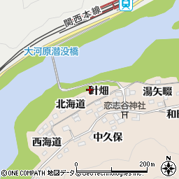 京都府南山城村（相楽郡）南大河原（針畑）周辺の地図