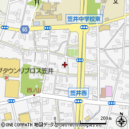 静岡県浜松市中央区笠井町1163周辺の地図