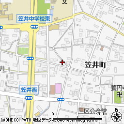 静岡県浜松市中央区笠井町562周辺の地図