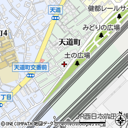 大阪府吹田市天道町8周辺の地図