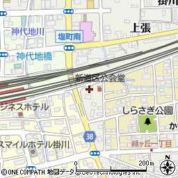静岡県掛川市上張509周辺の地図