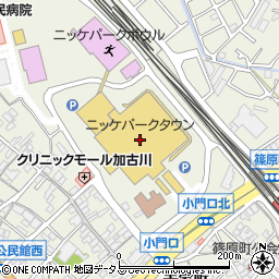 コムサイズム加古川ニッケパークタウン周辺の地図