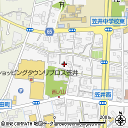 静岡県浜松市中央区笠井町1177周辺の地図