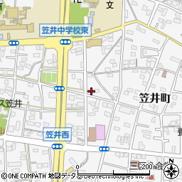 静岡県浜松市中央区笠井町559周辺の地図