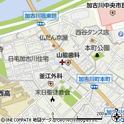 兵庫県加古川市加古川町本町606周辺の地図