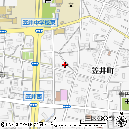 静岡県浜松市中央区笠井町561周辺の地図