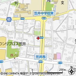 静岡県浜松市中央区笠井町1000周辺の地図