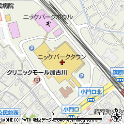 ユニクロ加古川ニッケパークタウン店周辺の地図