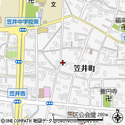 静岡県浜松市中央区笠井町544周辺の地図