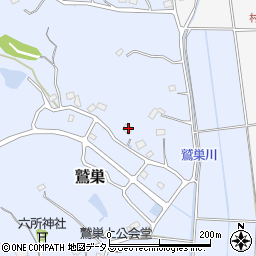 静岡県袋井市鷲巣1383周辺の地図