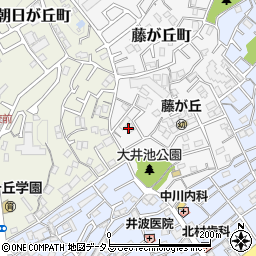 大阪府吹田市藤が丘町5周辺の地図