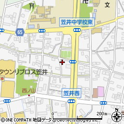 静岡県浜松市中央区笠井町1008周辺の地図