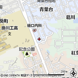静岡県掛川市青葉台21-7周辺の地図